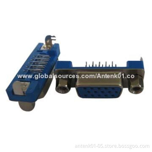 Slim D-sub Connectors with Right Angle Type